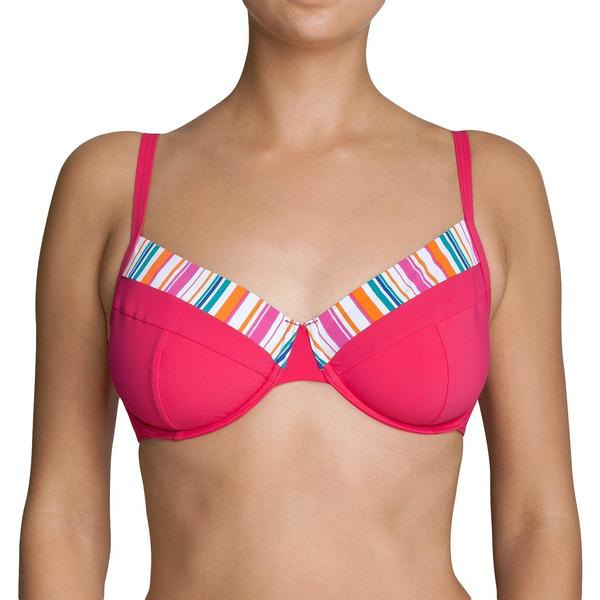 Bikinitopp Randig Sloggi swim pink Pink Storlek 70 F = 36F