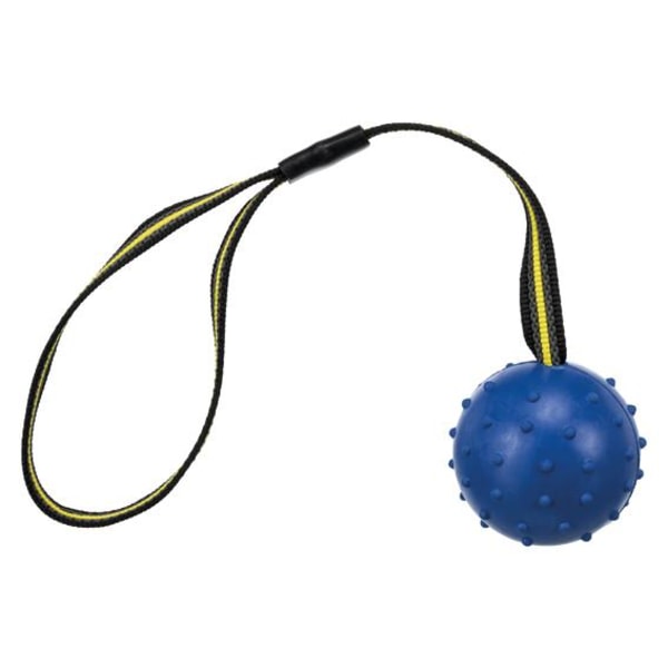 Sporting boll på nylonband, naturgummi, ø 6 cm/35 cm Blå one size