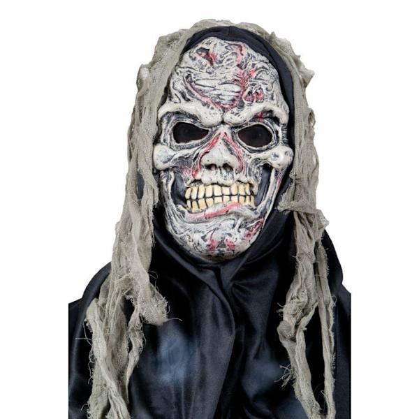 Spökmask med trasor 4 olika sorter Svart one size