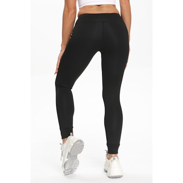 Svarta Leggings med fickor Black S