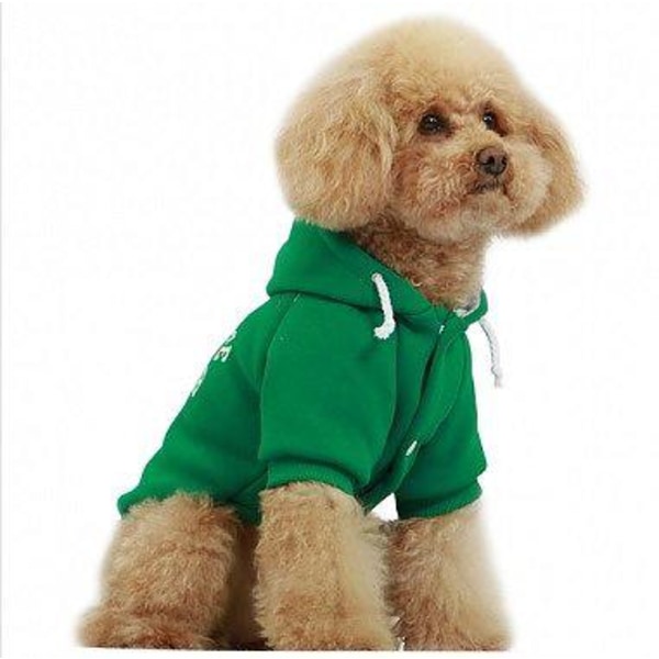 HundTröja Hoodie Grön Sport 89 Hundkläder Green XS