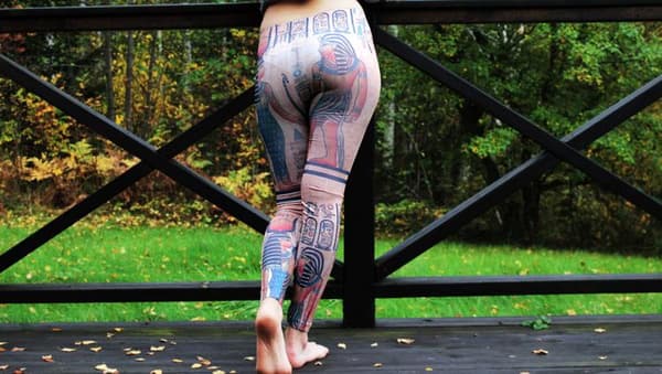 Egyptisk Mönstrade Leggings multifärg one size