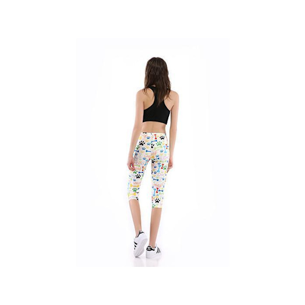 Woof Capri Leggings MultiColor M