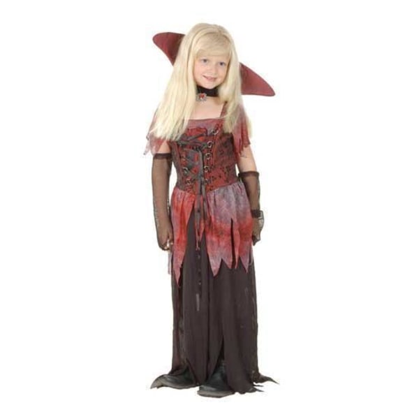 Gotisk vampyr barn maskerade kostume Black Medium 120-130 cm 6-8år