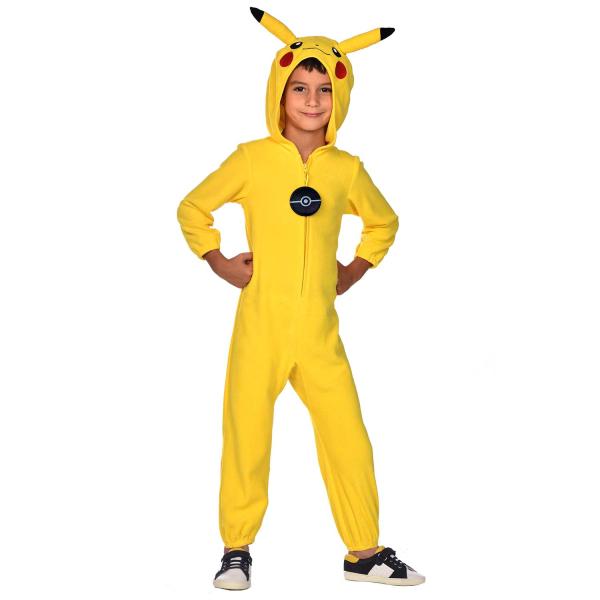 Pokemon Pikachu Thunder Barn Maskeraddräkt Yellow 116