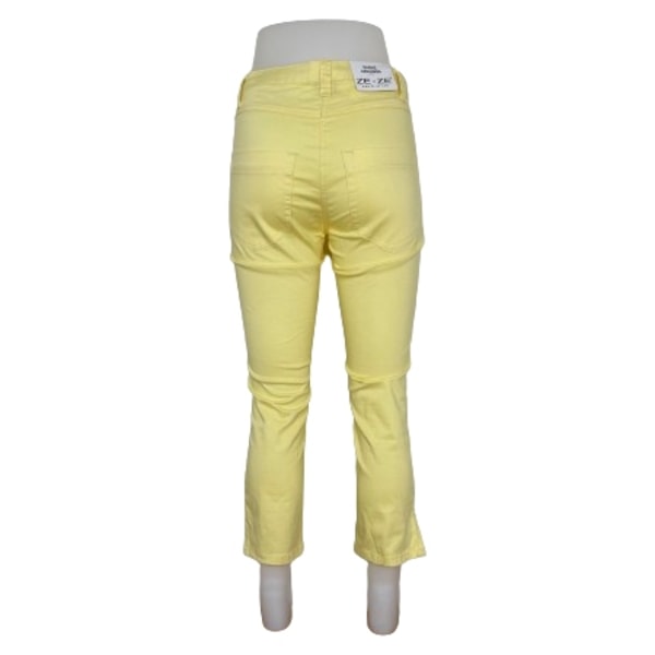 Ze-Ze Yellow Slim Fit Capri Leggings Small Yellow S