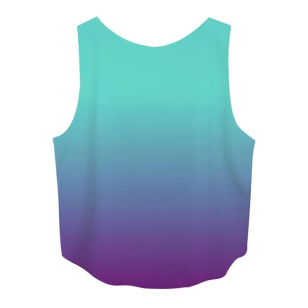 Justin Fanatic Crop Topp Blå M