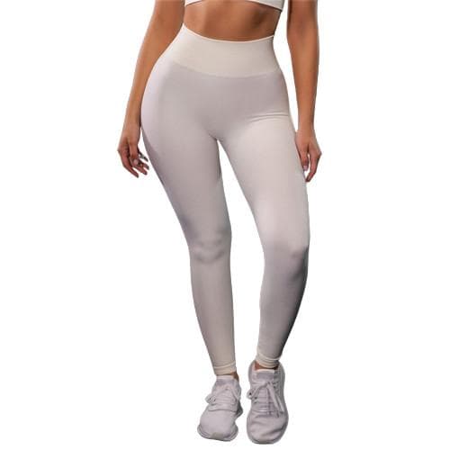 Vit Leggings med hög midja Vit M