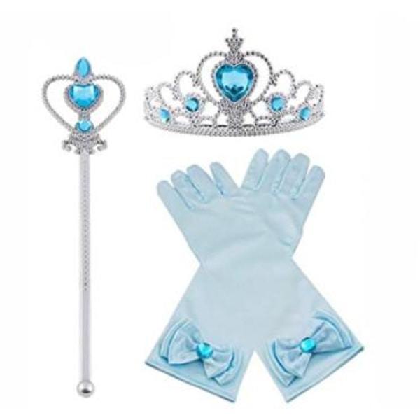 Blue Princess -setti prinsessamekkoihin Frost Elsa Anna Blue one size