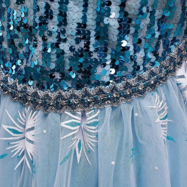 Elsa prinsessekjole Blue 140