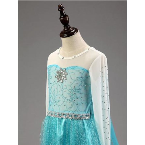 Frost Elsa Princess kjole Blue 130