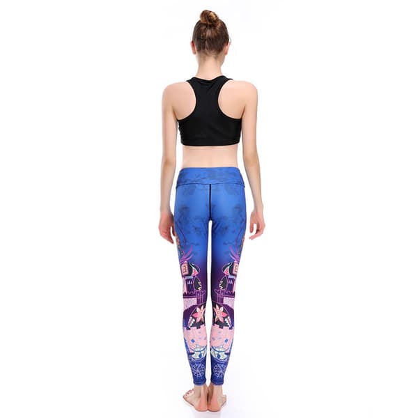 Elefant Yoga Leggings Blå XL