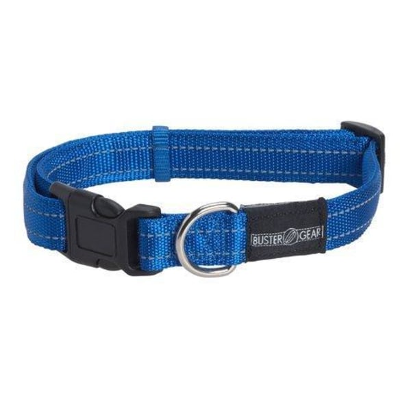 BUSTER reflekterende justerbar, 20x400-550 mm Hundehalsbånd Blue one size