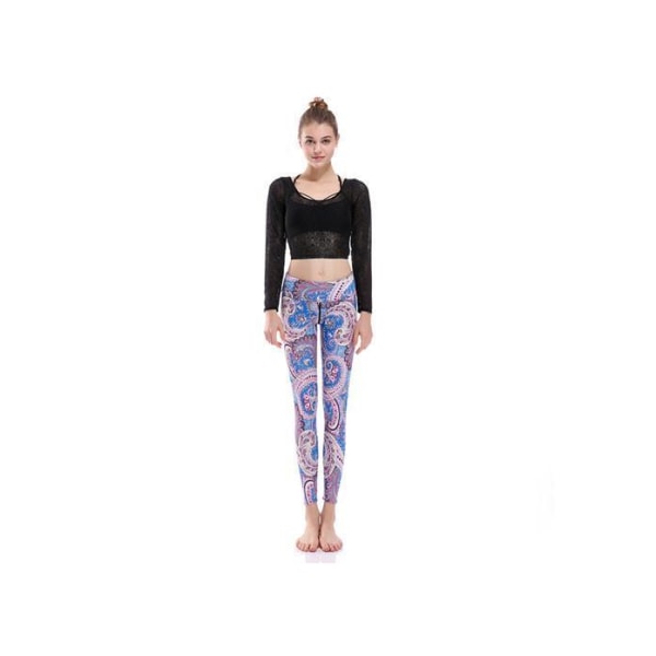 Pastel Paisley Yoga Leggings MultiColor S