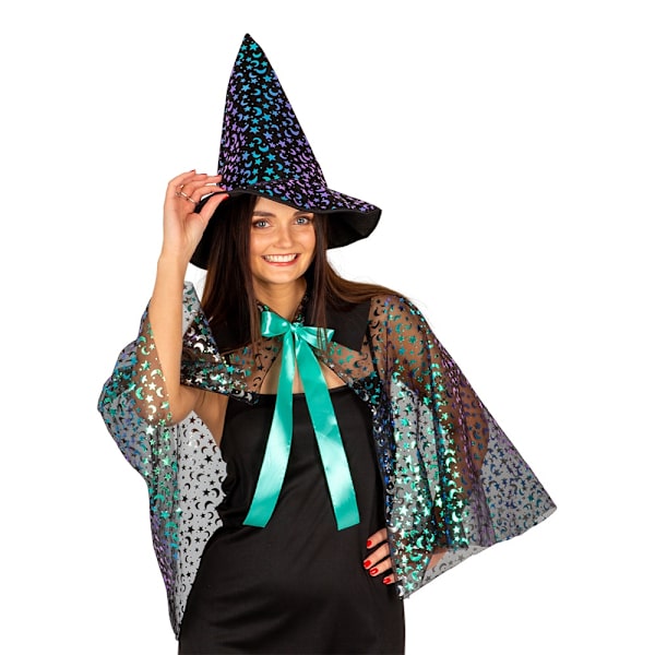 Lunar Witch Häxdräkt Maskeraddräkt Black one size