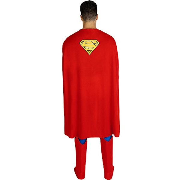 Superman med Ljus och Muskler Maskeraddräkt multifärg M