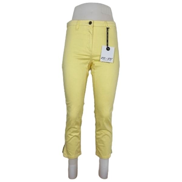 Ze-Ze Gul Slim Fit Capri Leggings Small Yellow S