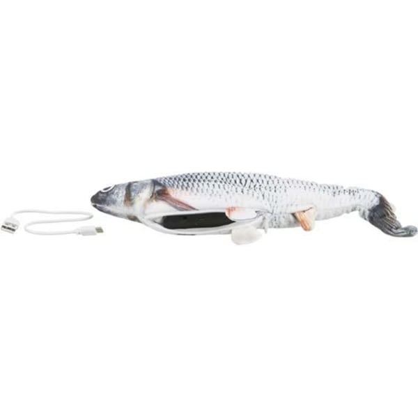 Interaktiivinen kissakoiran aktiviteettilelu Roiskuva kala Silver one size