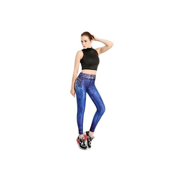 Träningstights Midnatts Blå Yoga Leggings Blue XXL