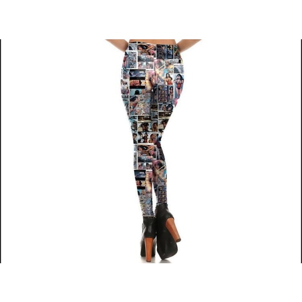 Wonder Women Tegnefilm Print Leggings MultiColor S