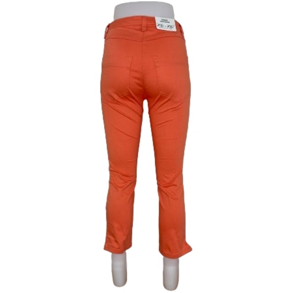 Ze-Ze Aprikos Orange Slim Fit Capri Leggings Small Orange S