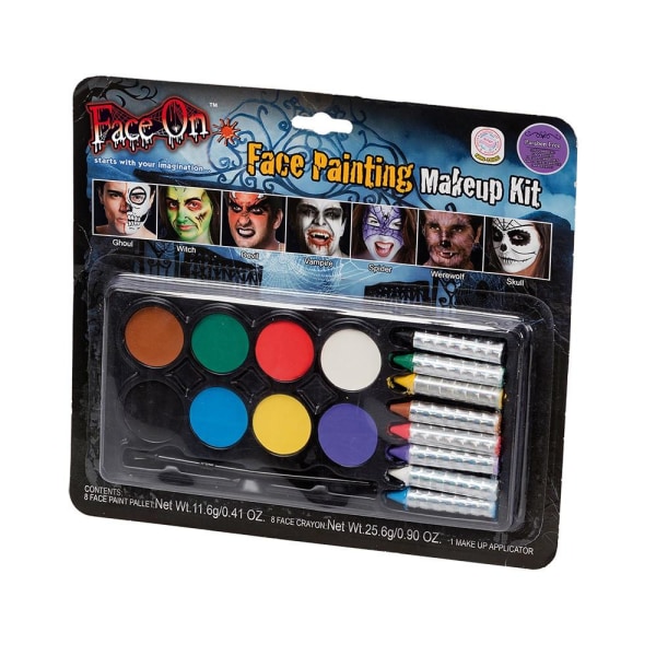 FaceOn Face paint Meikkisarja Halloween-meikki Multicolor one size