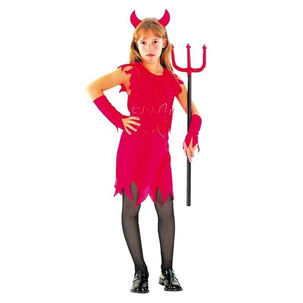 Djævelens kjole maskerade kostume til børn Red