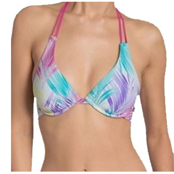 Sloggi BH pink palm Bikinitopp MultiColor Storlek 85 D = 42D