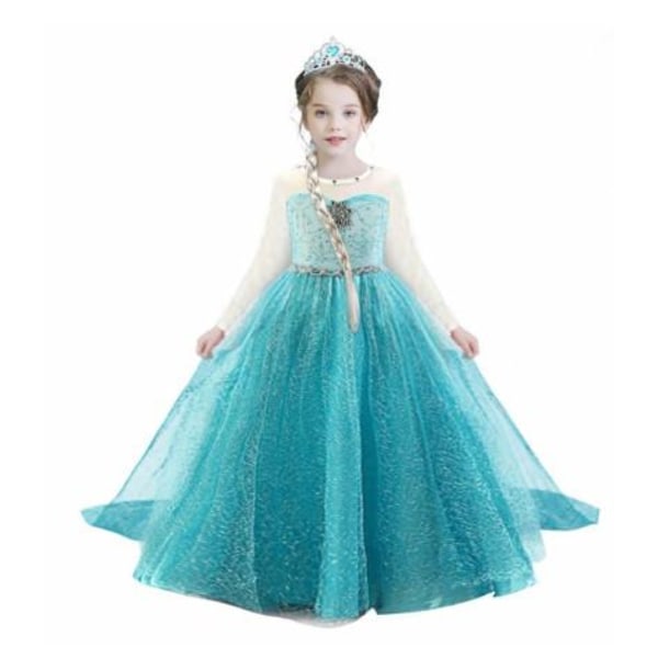 Frost Elsa Prinsessklänning Blue 120