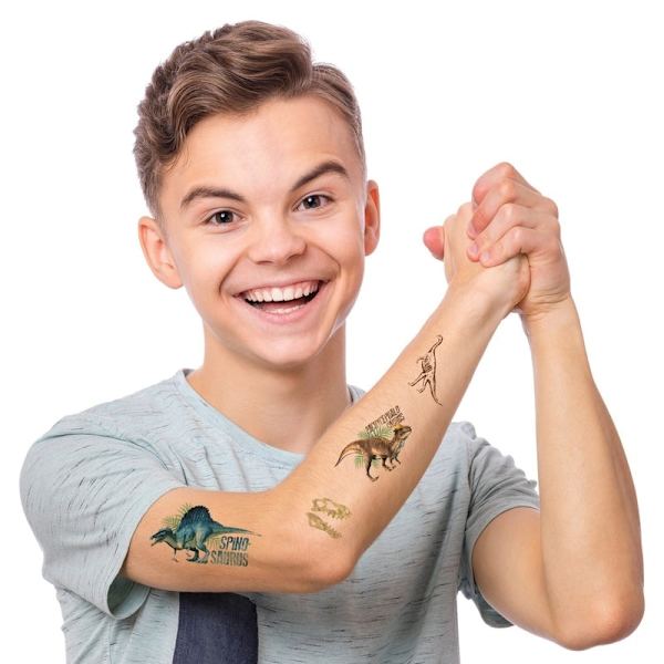 Dinosaurie Tattoo multifärg one size