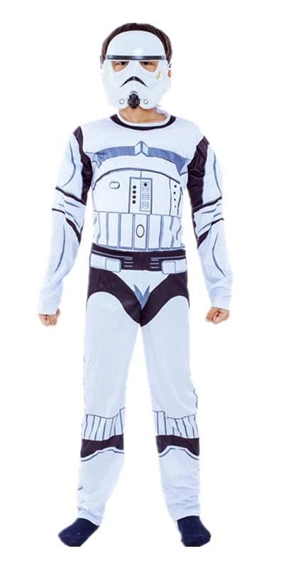 Stormtrooper Deluxe Barn Maskeraddräkt White S
