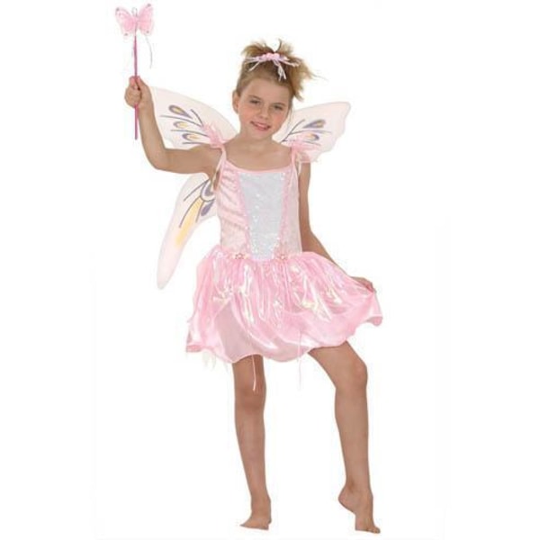 Butterfly Girl Children Naamiaisasu Pink