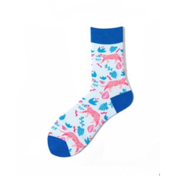 Färgglada mönstrade strumpor sockar Multicolor one size