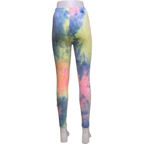 Färgglada Mönstrade Leggings Rosa one size