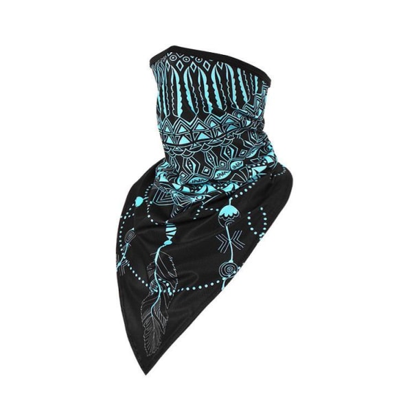 Ansigtstørklæde Bandana Baklava Multifunktionstørklæde Kan vaskes Blue one size