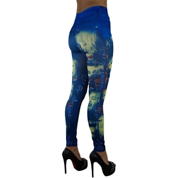 Sömlösa Mönstrade Leggings 3-pack multifärg one size
