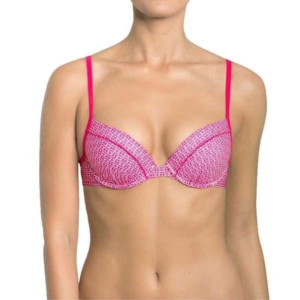 BH Sloggi bikini hindbærmønstret Pink