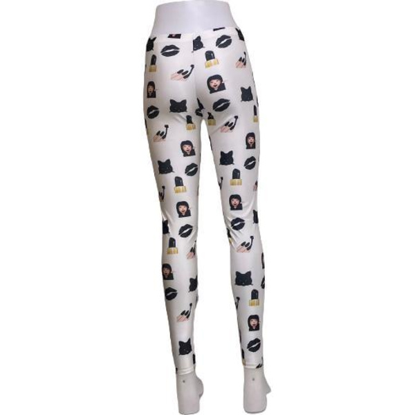 Cosmetic Makeup Leggings White M