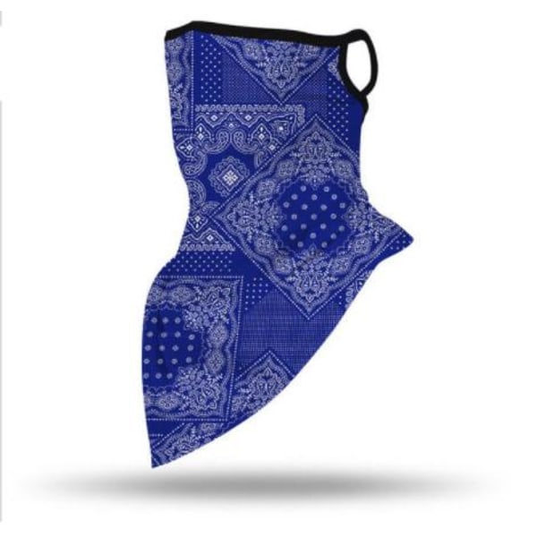 Ansiktsscarf Bandana Baklava Multifunktionsscarfs Tvättbar Blå one size