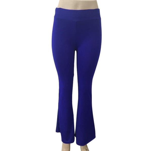 Leggings med vida ben nertill Blå Small Blå S