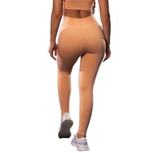 Orange Leggings med hög midja Orange L