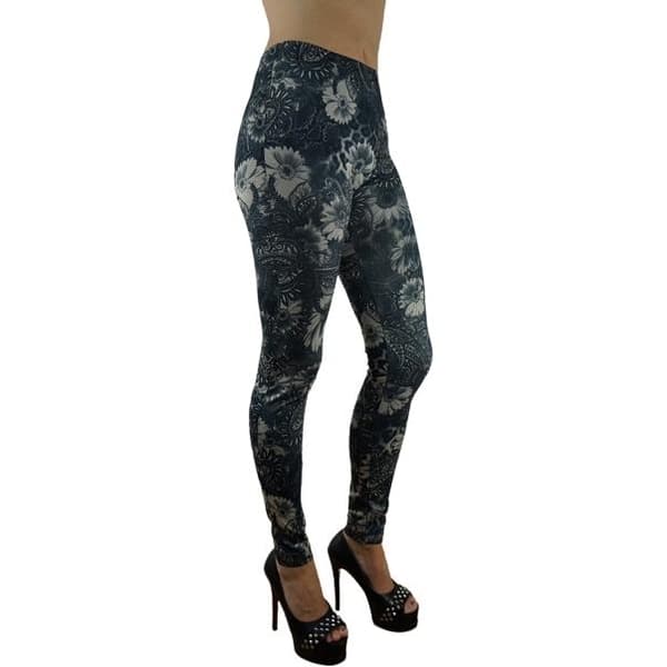 Sömlösa Mönstrade Leggings 3-pack multifärg one size