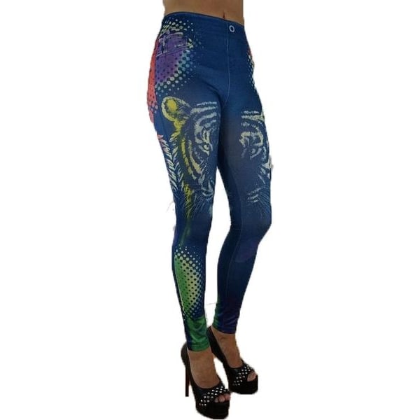Sömlösa Mönstrade Leggings 3-pack multifärg one size