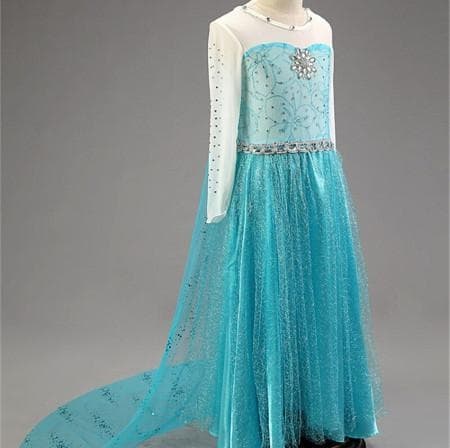 Frost Elsa Prinsessklänning Blue 140