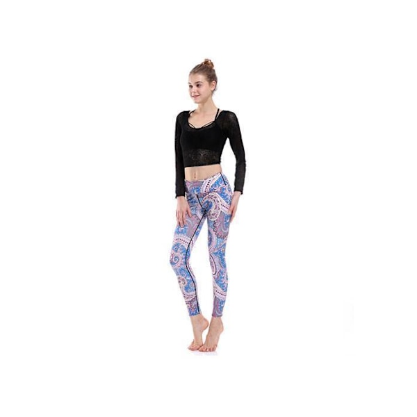 Pastel Paisley Yoga Leggings MultiColor L