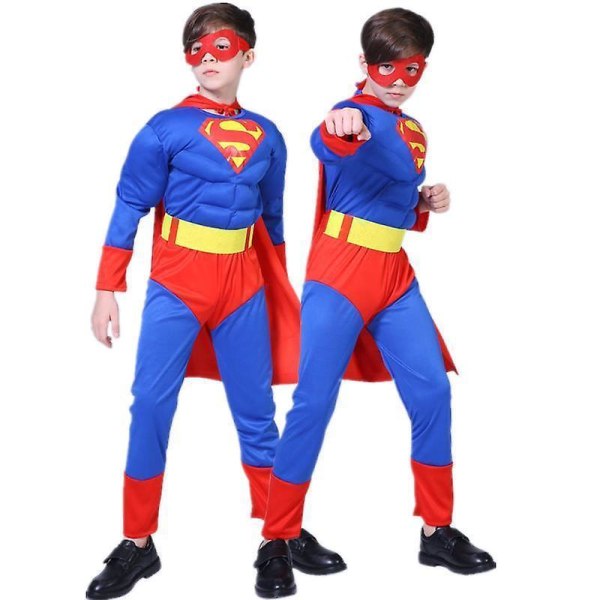 Superman deluxe børnekostume Blue 140