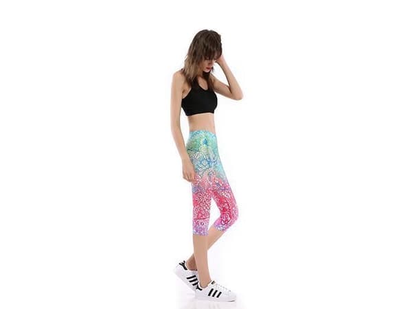 Mandala Oasis Capri Leggings Medium multifärg M
