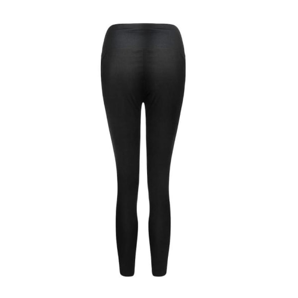 Svarta Leggings med snörning i midjan Svart XL