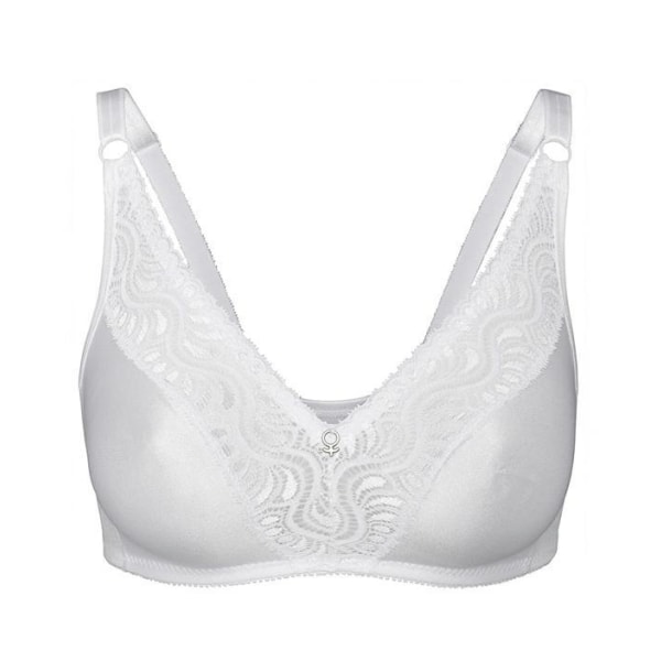 Abecita Glitter Formpressad Mjuk-BH Vit White 70/75C