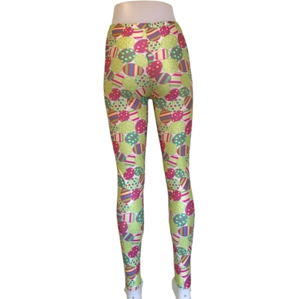 Påskägg mönstrade leggings Multicolor M